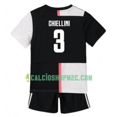 Juventus Giorgio Chiellini 3 Bambino Maglia Prima 2019/2020 Manica Corta (+ Pantaloncini)